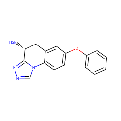 N[C@@H]1Cc2cc(Oc3ccccc3)ccc2-n2cnnc21 ZINC000169329618