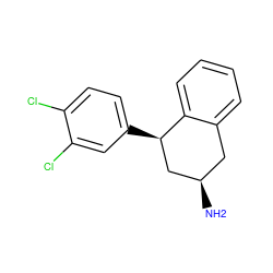 N[C@@H]1Cc2ccccc2[C@H](c2ccc(Cl)c(Cl)c2)C1 ZINC000066166434