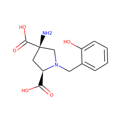 N[C@]1(C(=O)O)C[C@H](C(=O)O)N(Cc2ccccc2O)C1 ZINC000029554190