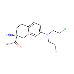 N[C@]1(C(=O)O)CCc2ccc(N(CCCl)CCCl)cc2C1 ZINC000001619869