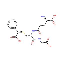 N[C@H](CCC(=O)N[C@@H](CS[C@@H](C(=O)O)c1ccccc1)C(=O)NCC(=O)O)C(=O)O ZINC000013673723