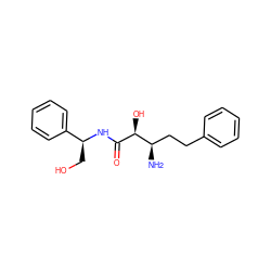 N[C@H](CCc1ccccc1)[C@H](O)C(=O)N[C@@H](CO)c1ccccc1 ZINC000027981586