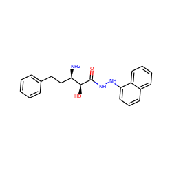 N[C@H](CCc1ccccc1)[C@H](O)C(=O)NNc1cccc2ccccc12 ZINC000027895055