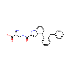 N[C@H](CNC(=O)c1cc2c(-c3ccccc3Cc3ccccc3)cccc2[nH]1)C(=O)O ZINC000038334348