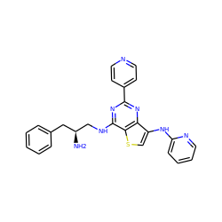 N[C@H](CNc1nc(-c2ccncc2)nc2c(Nc3ccccn3)csc12)Cc1ccccc1 ZINC000223693891