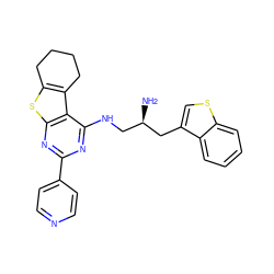 N[C@H](CNc1nc(-c2ccncc2)nc2sc3c(c12)CCCC3)Cc1csc2ccccc12 ZINC000653665759