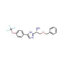 N[C@H](COCc1ccccc1)c1ncc(-c2ccc(OC(F)(F)F)cc2)[nH]1 ZINC001772606612