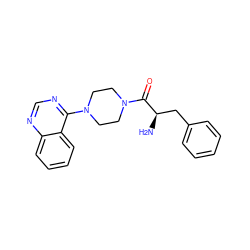 N[C@H](Cc1ccccc1)C(=O)N1CCN(c2ncnc3ccccc23)CC1 ZINC000064549199