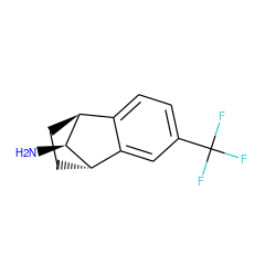 N[C@H]1[C@H]2CC[C@H]1c1cc(C(F)(F)F)ccc12 ZINC000100821108