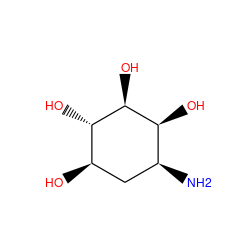 N[C@H]1C[C@@H](O)[C@H](O)[C@@H](O)[C@H]1O ZINC000139928650