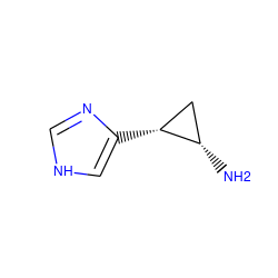 N[C@H]1C[C@H]1c1c[nH]cn1 ZINC000013518989