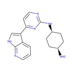 N[C@H]1CC[C@@H](Nc2nccc(-c3c[nH]c4ncccc34)n2)CC1 ZINC000101428680