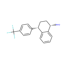 N[C@H]1CC[C@@H](c2ccc(C(F)(F)F)cc2)c2ccccc21 ZINC000029321369