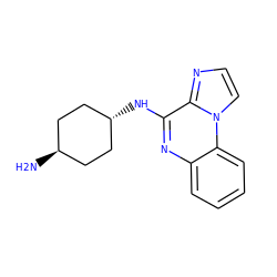 N[C@H]1CC[C@H](Nc2nc3ccccc3n3ccnc23)CC1 ZINC000299845222