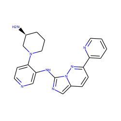 N[C@H]1CCCN(c2ccncc2Nc2ncc3ccc(-c4ccccn4)nn23)C1 ZINC000142967787