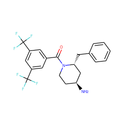 N[C@H]1CCN(C(=O)c2cc(C(F)(F)F)cc(C(F)(F)F)c2)[C@H](Cc2ccccc2)C1 ZINC000029389549