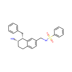 N[C@H]1CCc2ccc(CNS(=O)(=O)c3ccccc3)cc2[C@H]1Cc1ccccc1 ZINC000088260824