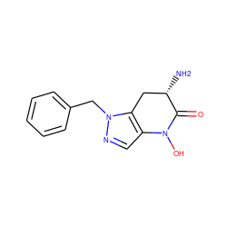 N[C@H]1Cc2c(cnn2Cc2ccccc2)N(O)C1=O ZINC000095601382