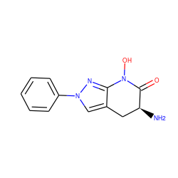 N[C@H]1Cc2cn(-c3ccccc3)nc2N(O)C1=O ZINC000095602994