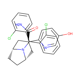 NC(=O)[C@@]1(c2ccc(O)cn2)C[C@@H]2CC[C@H](C1)N2C(c1ccccc1Cl)c1ccccc1Cl ZINC000103225028