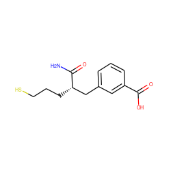 NC(=O)[C@@H](CCCS)Cc1cccc(C(=O)O)c1 ZINC000013686653