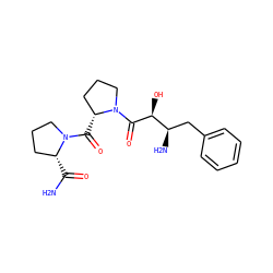 NC(=O)[C@@H]1CCCN1C(=O)[C@@H]1CCCN1C(=O)[C@@H](O)[C@H](N)Cc1ccccc1 ZINC000013798363