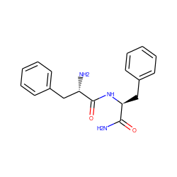 NC(=O)[C@H](Cc1ccccc1)NC(=O)[C@@H](N)Cc1ccccc1 ZINC000053151269