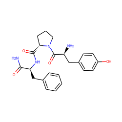 NC(=O)[C@H](Cc1ccccc1)NC(=O)[C@@H]1CCCN1C(=O)[C@@H](N)Cc1ccc(O)cc1 ZINC000053007169