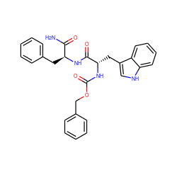 NC(=O)[C@H](Cc1ccccc1)NC(=O)[C@H](Cc1c[nH]c2ccccc12)NC(=O)OCc1ccccc1 ZINC000019861699