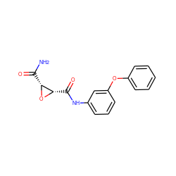 NC(=O)[C@H]1O[C@H]1C(=O)Nc1cccc(Oc2ccccc2)c1 ZINC000299867031