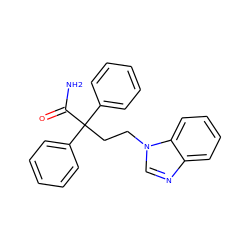 NC(=O)C(CCn1cnc2ccccc21)(c1ccccc1)c1ccccc1 ZINC000029481545