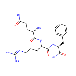 NC(=O)CC[C@H](N)C(=O)N[C@@H](CCCN=C(N)N)C(=O)N[C@@H](Cc1ccccc1)C(N)=O ZINC000013738791