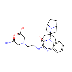 NC(=O)CN(CCNc1nc2ccccc2n([C@@H]2C[C@@H]3CC[C@H](C2)N3C2CCCCCCC2)c1=O)CC(=O)O ZINC000114708927