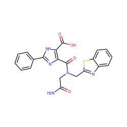 NC(=O)CN(Cc1nc2ccccc2s1)C(=O)c1nc(-c2ccccc2)[nH]c1C(=O)O ZINC000064526994