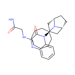 NC(=O)CNc1nc2ccccc2n([C@H]2C[C@@H]3CC[C@H](C2)N3C2CCCCCCC2)c1=O ZINC000114764121