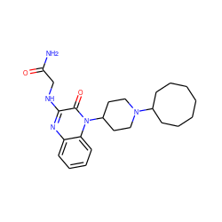 NC(=O)CNc1nc2ccccc2n(C2CCN(C3CCCCCCC3)CC2)c1=O ZINC000114764831