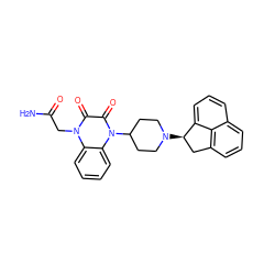 NC(=O)Cn1c(=O)c(=O)n(C2CCN([C@@H]3Cc4cccc5cccc3c45)CC2)c2ccccc21 ZINC000114071989