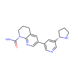 NC(=O)N1CCCc2cc(-c3cncc([C@@H]4CCCN4)c3)cnc21 ZINC000221403714