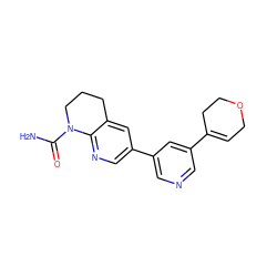 NC(=O)N1CCCc2cc(-c3cncc(C4=CCOCC4)c3)cnc21 ZINC001772572940