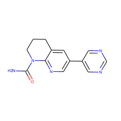 NC(=O)N1CCCc2cc(-c3cncnc3)cnc21 ZINC000221435516
