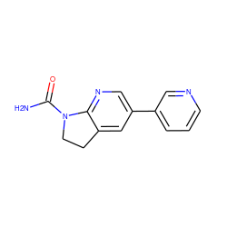 NC(=O)N1CCc2cc(-c3cccnc3)cnc21 ZINC000221428663