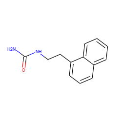 NC(=O)NCCc1cccc2ccccc12 ZINC000013781753