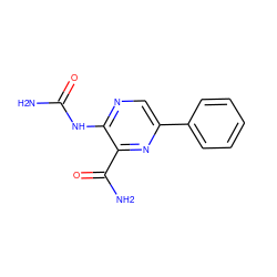 NC(=O)Nc1ncc(-c2ccccc2)nc1C(N)=O ZINC000096258286