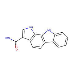 NC(=O)c1c[nH]c2c1ccc1c3ccccc3[nH]c12 ZINC000045287886