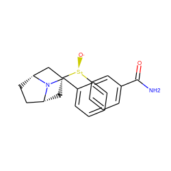 NC(=O)c1cccc([S@+]([O-])[C@@H]2C[C@@H]3CC[C@H](C2)N3Cc2ccccc2)c1 ZINC000101363746