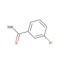 NC(=O)c1cccc(Br)c1 ZINC000000393845
