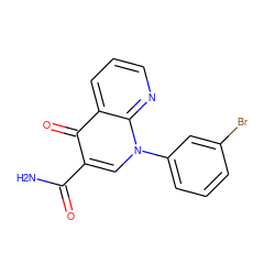 NC(=O)c1cn(-c2cccc(Br)c2)c2ncccc2c1=O ZINC000040873375