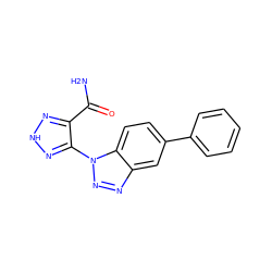 NC(=O)c1n[nH]nc1-n1nnc2cc(-c3ccccc3)ccc21 ZINC000040933715