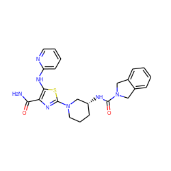 NC(=O)c1nc(N2CCC[C@@H](NC(=O)N3Cc4ccccc4C3)C2)sc1Nc1ccccn1 ZINC000209438911