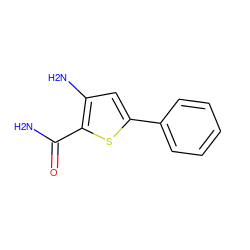 NC(=O)c1sc(-c2ccccc2)cc1N ZINC000002539764